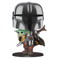 Figurka Star Wars POP! - Mandalorian with The Child 25cm