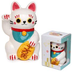 Skarbonka Maneki-Neko - White