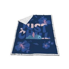 Koc sherpa Disney Stitch - Just Chill 130x170cm