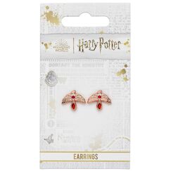 Kolczyki Harry Potter Fawkes Rose (pozłacane)