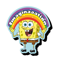 Magnes SpongeBob Kanciastoporty - Imagination
