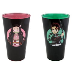 Zestaw 2 szklanek Demon Slayer - Tanjiro & Nezuko 473ml
