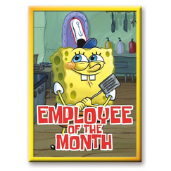 Magnes SpongeBob Kanciastoporty - Employee of the Month