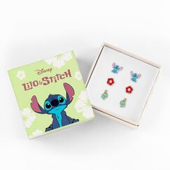 Zestaw 3 par kolczyk&oacute;w Disney Stitch