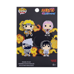 Zestaw 4 przypinek Naruto Funko - Team 7