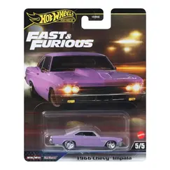 Model pojazdu Hot Wheels Premium 1/64 - 1966 Chevy Impala (Szybcy i Wściekli) (JBL95)