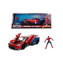 Model samochodu Marvel 1/24 - 2017 Ford GT (z figurką Spider-Mana)