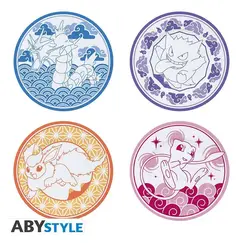 Zestaw 4 talerzy Pok&eacute;mon Japanese Style