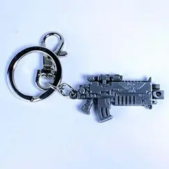 Brelok metalowy Warhammer 40k - Metallic finish Bolter