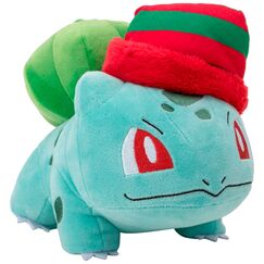 Pluszowa zabawka Pokemon - Świąteczny Bulbasaur 20cm