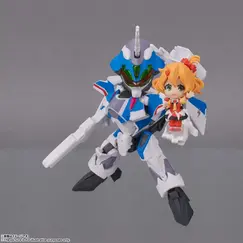 Zestaw 2 figurek Macross Delta Tiny Session - VF-31J Siegfried Hayate Immelmann Custom & Freyja Wion
