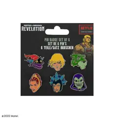 Przypinki Masters of the Universe Revelation (6 szt.)