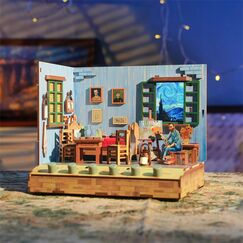 Drewniany model do sklejania Book Nook - Vincent's Bedroom