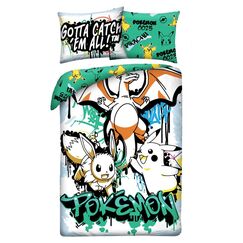 Komplet poszewek na pościel Pokemon Ver. 18 - Charizard (140 x 200 cm)