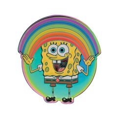 Przypinka SpongeBob Kanciastoporty - Rainbow