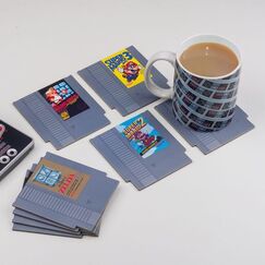 Zestaw 8 podkładek pod kubek Nintendo - NES Cartridge