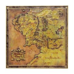 Metalowa mapa Władca Pierścieni (Limited Edition)