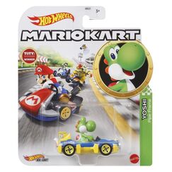Model pojazdu Hot Wheels Mario Kart 1/64 - Yoshi (Mach 8) (GLP39)