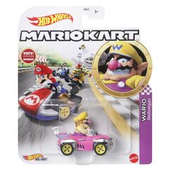 Model pojazdu Hot Wheels Mario Kart 1/64 - Wario (Bandwagon) (GRN22)