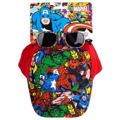 Zestaw czapka z daszkiem z okularami przeciwsłonecznymi Marvel Avengers Classic
