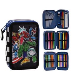 Piórnik z wyposażeniem Marvel Avengers Classic (potrójny)