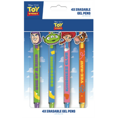 Zestaw 4 zmywalnych długopis&oacute;w żelowych Toy Story