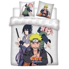 Komplet poszewek na pościel Naruto Shippuden - Trio (240x220 + 2 x 65x65cm)