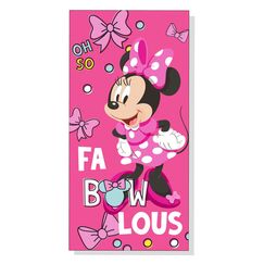 Ręcznik plażowy z mikrofibry Disney - Minnie Fa-Bow-Lous (70x140cm)