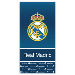 Ręcznik plażowy z mikrofibry Real Madryt Logo (granatowy) (70x140cm)