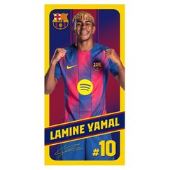 Ręcznik plażowy z mikrofibry FC Barcelona - Lamine Yamal (70x140cm)