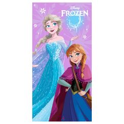 Ręcznik plażowy z mikrofibry Disney Kraina lodu - Elsa i Anna (70x140cm)