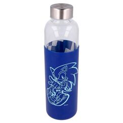Butelka szklana z silikonową osłonką Sonic The Hedgehog 585 ml