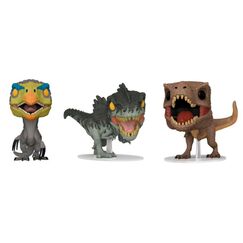 Zestaw 3 figurek Jurassic World: Dominion POP! - Therizinosaurus, Gigantosaurus & T-Rex