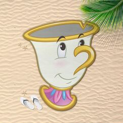 Ręcznik plażowy Piękna i Bestia - Chip