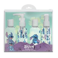 Torba podróżna z butelkami wielokrotnego użytku Disney Stitch