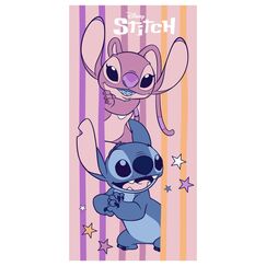 Ręcznik plażowy z mikrofibry Disney - Stitch & Angel