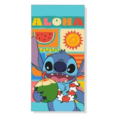 Ręcznik plażowy z mikrofibry Disney - Stitch Aloha