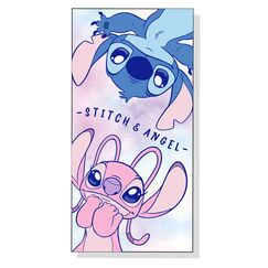 Ręcznik plażowy z mikrofibry Disney - Stitch & Angel