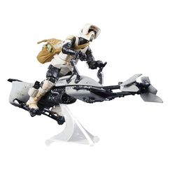 Pojazd z figurkami Star Wars The Mandalorian Vintage Collection - Speeder Bike w/Scout Trooper & Grogu