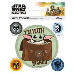 Naklejki Star Wars: The Mandalorian - I'm With Mando (5 szt.)