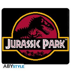Podkładka materiałowa pod mysz Park Jurajski - Pixel Logo