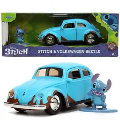Model samochodu Lilo i Stitch 1/32 - Volkswagen Beetle (wraz z figurką Stitch)