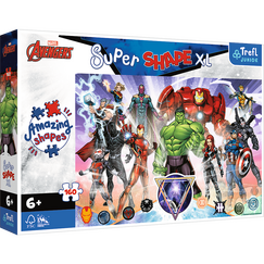Puzzle Super Shape XL Marvel - Odwaga Avengers&oacute;w (160 element&oacute;w)