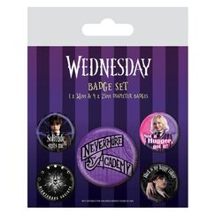Przypinki Wednesday - Nevermore (5 szt.)