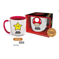 Kubek Super Mario - Grzybek i Gwiazda (384 ml)