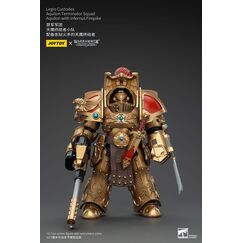 Figurka Warhammer Herezja Horusa 1/18 - Legio Custodes Aquilon Terminator Squad Aquilon with Infernus Firepike