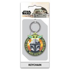 Brelok gumowy Star Wars: The Mandalorian - Where I go He goes