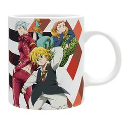 Kubek Seven Deadly Sins - Meliodas, Ban, King (320 ml)