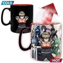 Duży kubek zmieniający kolor One Punch Man - Heroes