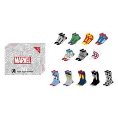 Zestaw prezentowy 12 par skarpet Marvel Avengers
